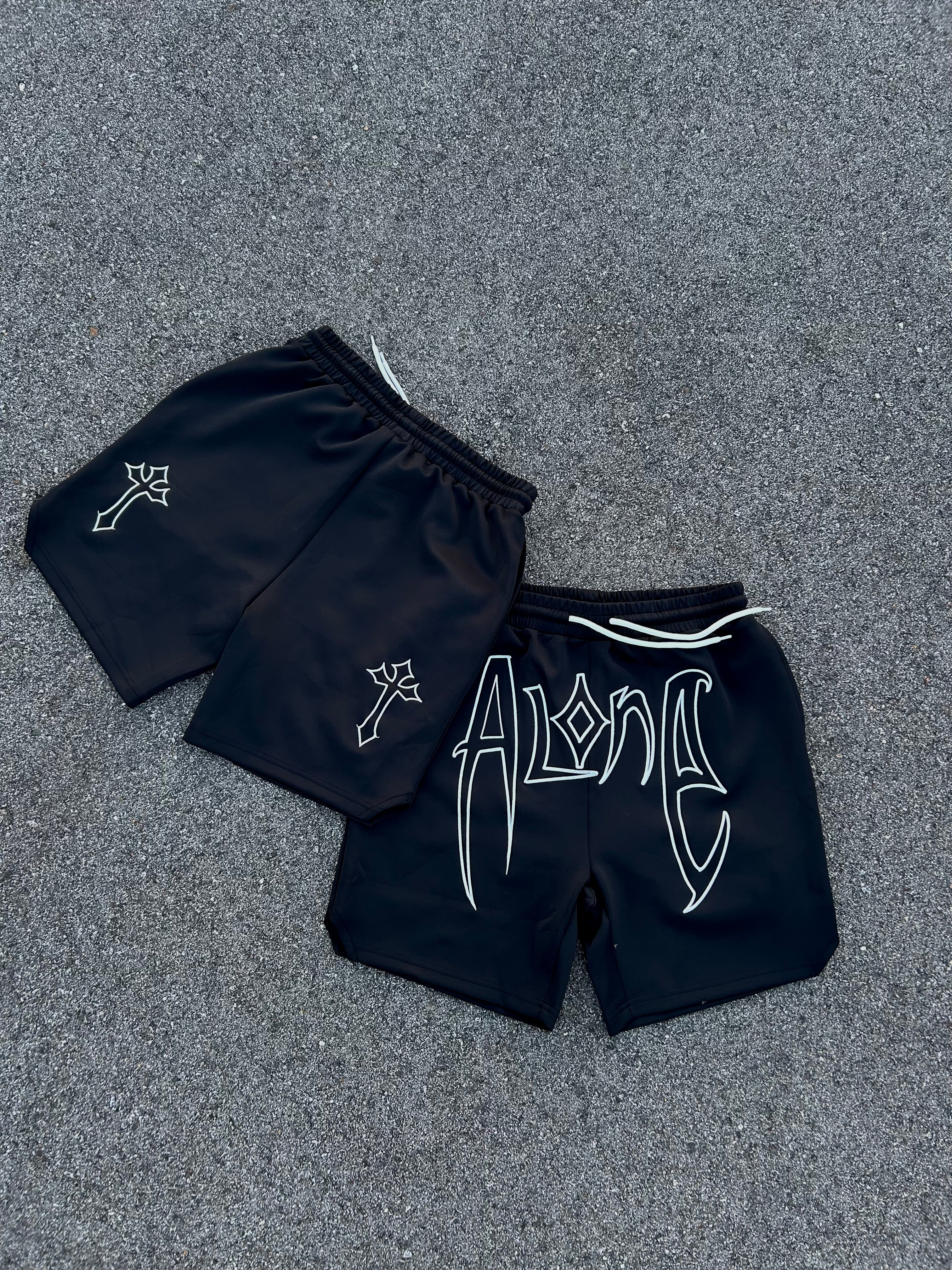 Embroidered Alone Shorts