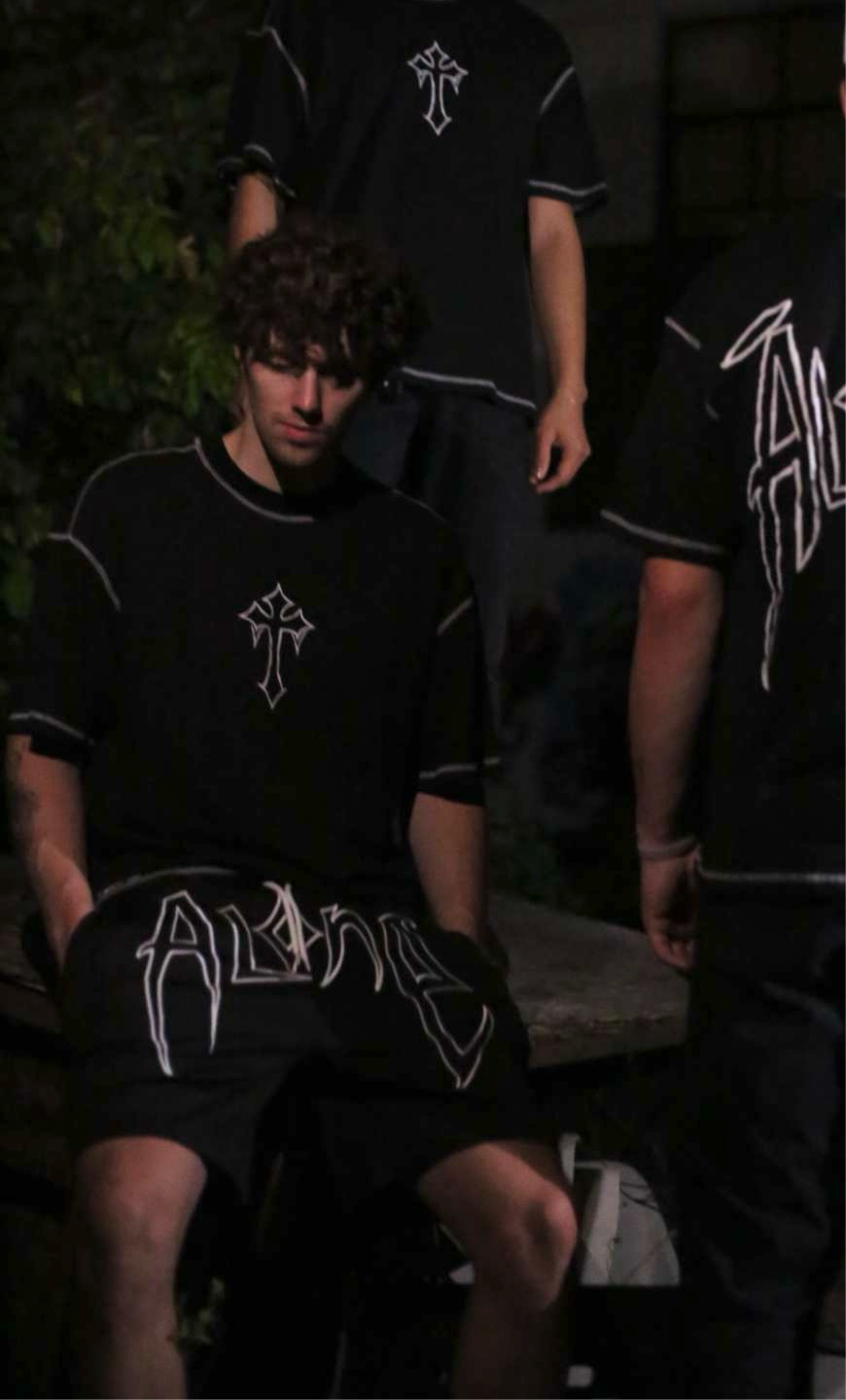 Embroidered Alone Shorts