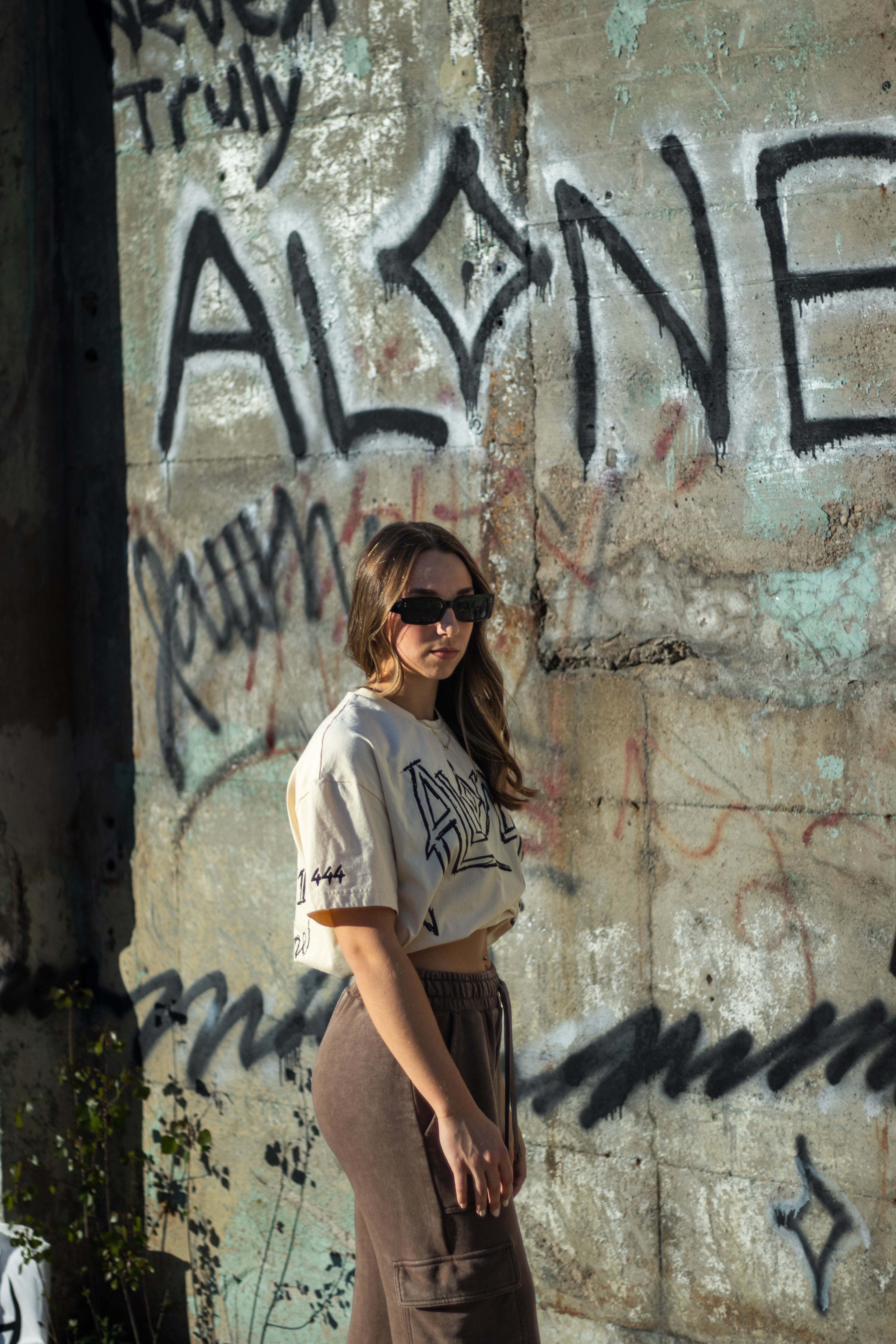 Alone Cream Tee