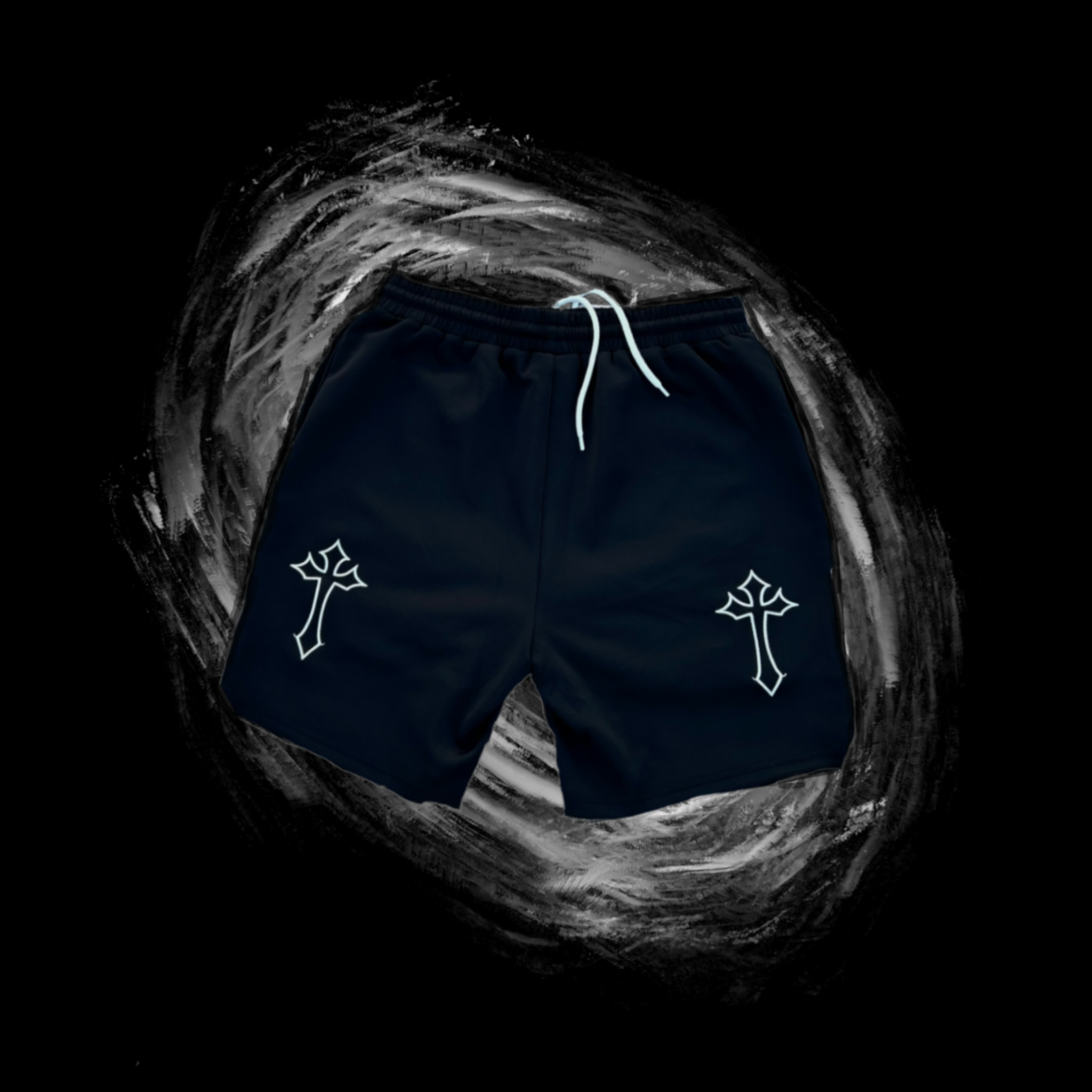 Embroidered Alone Shorts